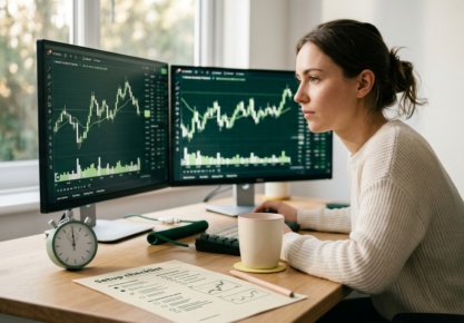Scalping Micro E-mini Futures: A Beginner's Prop Firm Strategy — image éditoriale TickWise