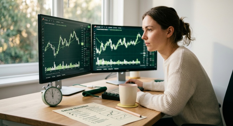 Scalping Micro E-mini Futures: A Beginner's Prop Firm Strategy — image éditoriale TickWise