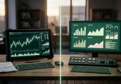 TickWise vs Elite Trader Funding: Real Accounts vs Sim Forever — image éditoriale TickWise