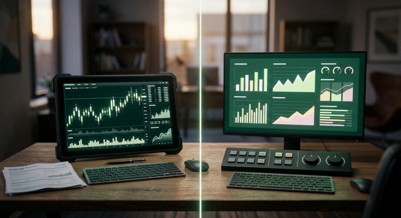 TickWise vs Elite Trader Funding: Real Accounts vs Sim Forever — image éditoriale TickWise