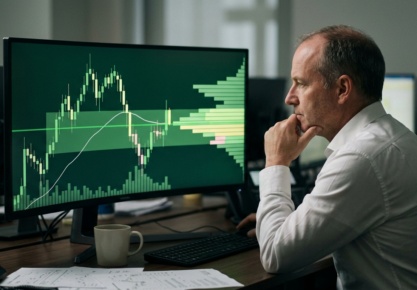 📝 How to Use Volume Profile for Prop Firm Trading — image éditoriale TickWise