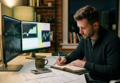 📝 Journaling Your Trades: Why Every Funded Trader Should Do It — image éditoriale TickWise