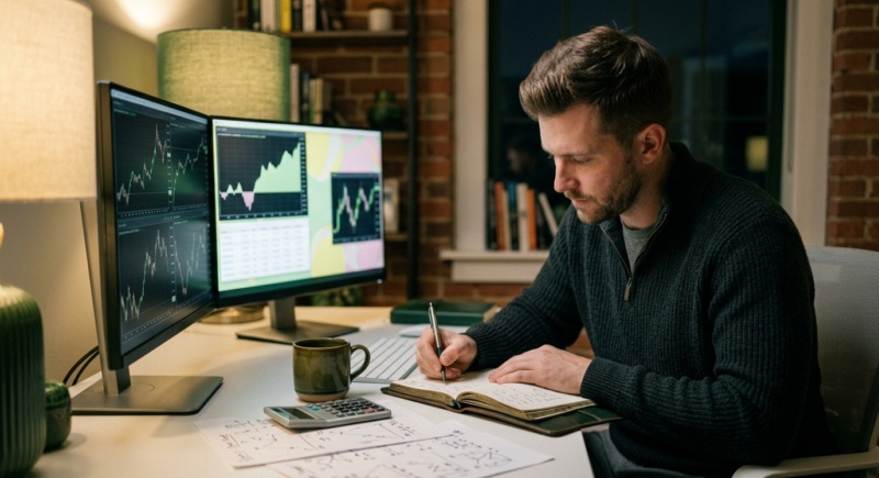 📝 Journaling Your Trades: Why Every Funded Trader Should Do It — image éditoriale TickWise