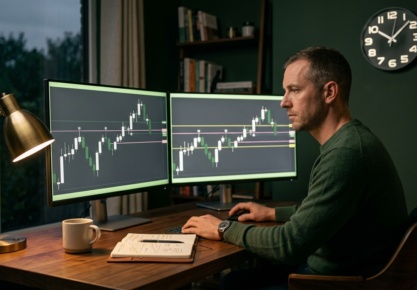 📝 Best Prop Firm for Swing Trading Futures in 2026 — image éditoriale TickWise