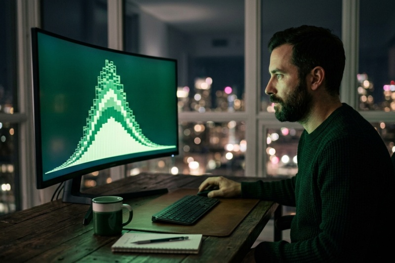Market Profile Trading: How Institutional Traders Use TPO Charts — image éditoriale TickWise